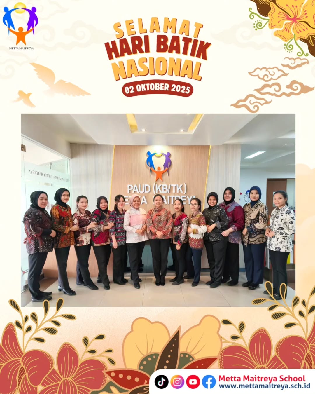 TK Metta Maitreya Mengucapkan Selamat Hari Batik Nasional